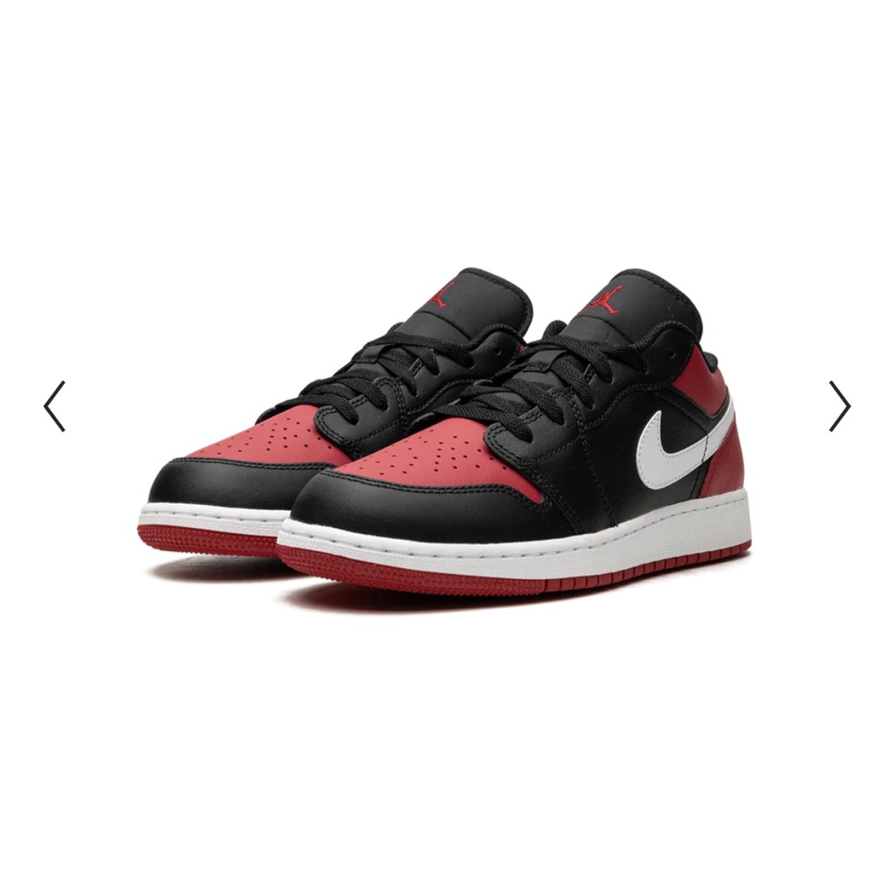 AIR JORDAN 1 LOW GS Black and Red